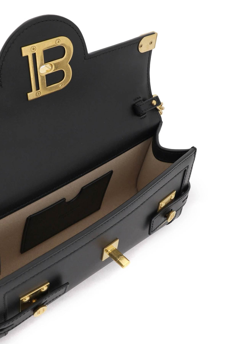 Balmain Bbuzz 23 Clutch In Black Leather - Women - Piano Luigi