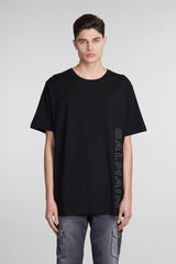 Balmain T-shirt In Black Cotton - Men - Piano Luigi