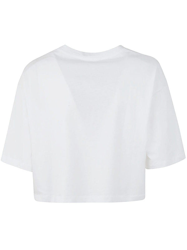 Balmain Laminated Cropped T-shirt - Women - Piano Luigi