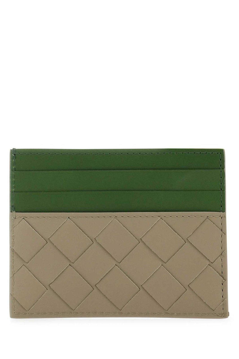 Bottega Veneta Two-tone Woven Cardholder - Men - Piano Luigi