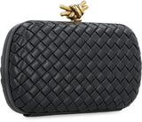 Bottega Veneta Knot Leather Clutch - Women - Piano Luigi