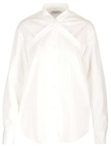 Off-White Cut- Out Popeline Shirt - Women - Piano Luigi