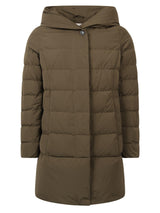 Woolrich Trequarti Parka Puffy P Dk Green - Women - Piano Luigi