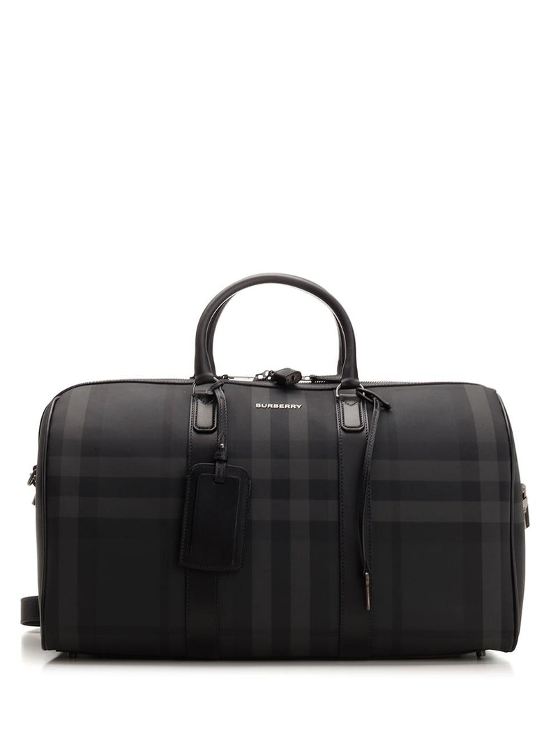 Burberry Black/grey boston Duffel Bag - Men - Piano Luigi