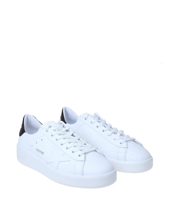 Golden Goose Pure Star Sneakers In White Leather - Women - Piano Luigi