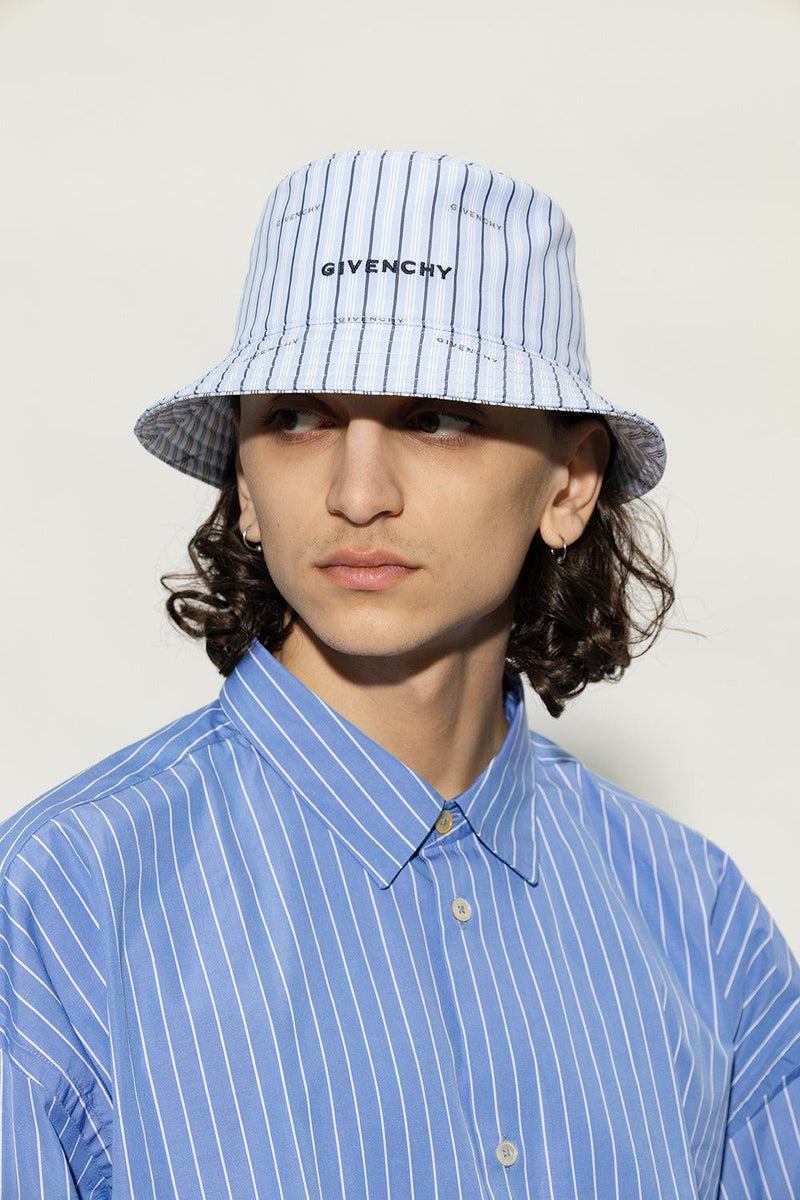 Givenchy Light Blue Reversible Bucket Hat - Men - Piano Luigi