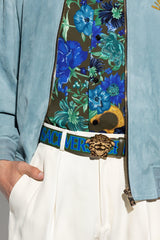 Versace Green Reversible Belt - Men - Piano Luigi