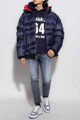 Dsquared2 Navy Blue Hoodie With Logo - Men - Piano Luigi