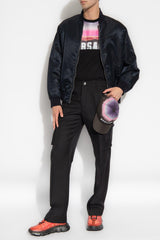 Versace Navy Blue Bomber Jacket - Men - Piano Luigi