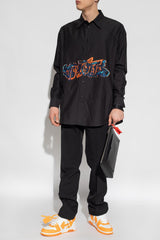 Off-White Black Embroidered Shirt - Men - Piano Luigi