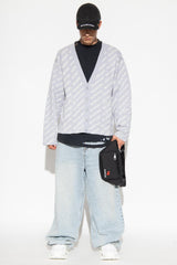 Balenciaga Grey Cardigan With Logo - Men - Piano Luigi