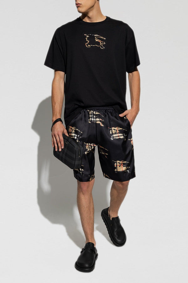 Burberry Black ‘Bradeston’ Silk Shorts - Men - Piano Luigi