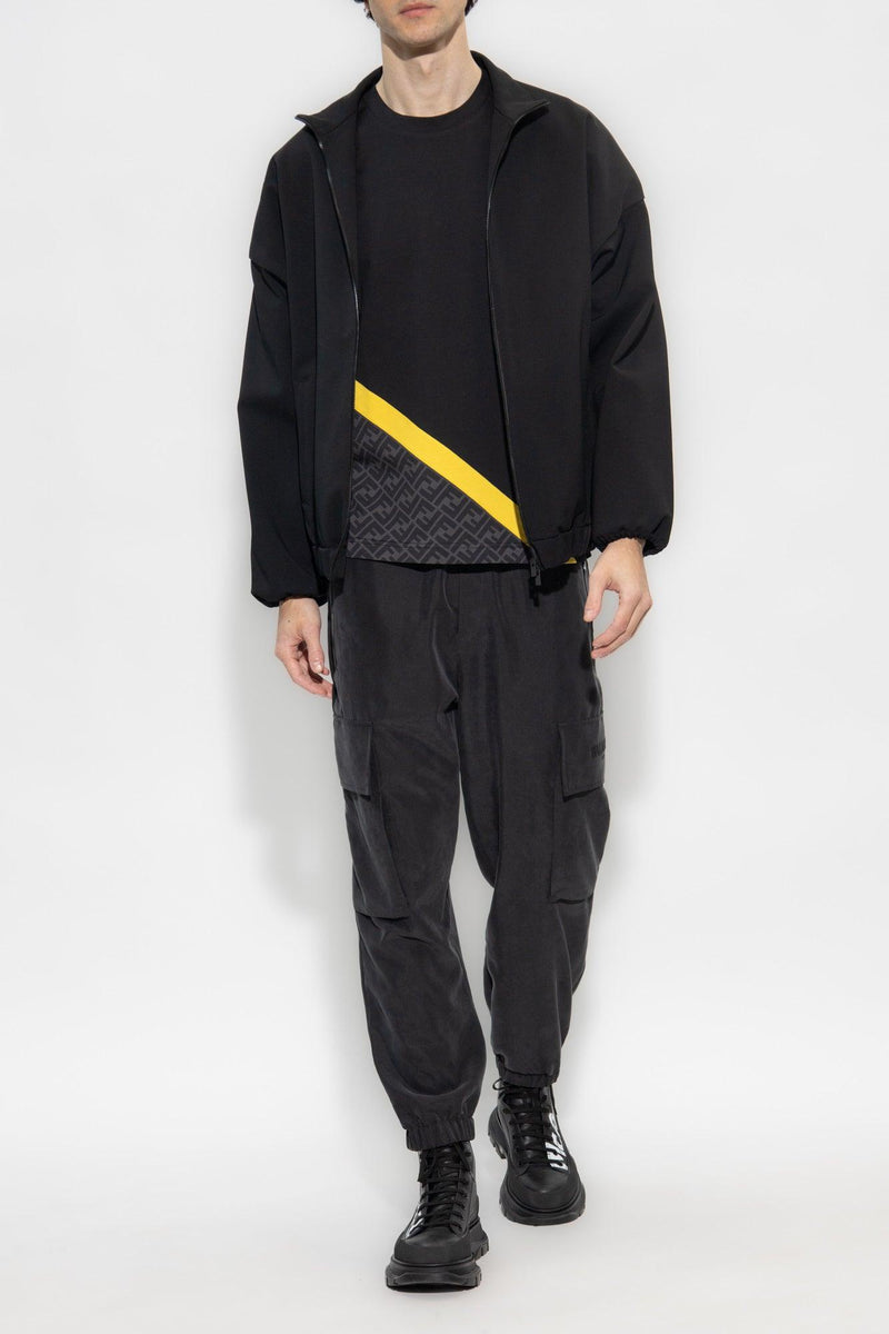 Balmain Black Trousers With Logo - Men - Piano Luigi