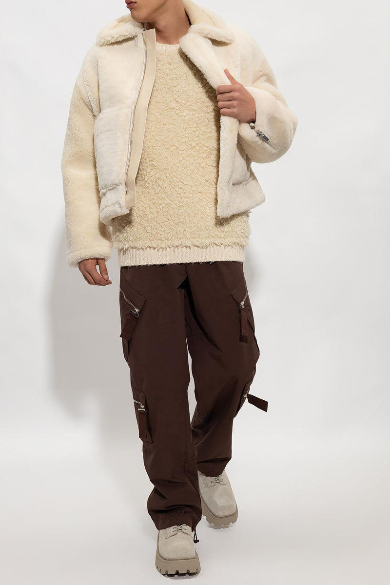 Jacquemus Cream ‘Pastre’ Shearling Jacket - Men - Piano Luigi