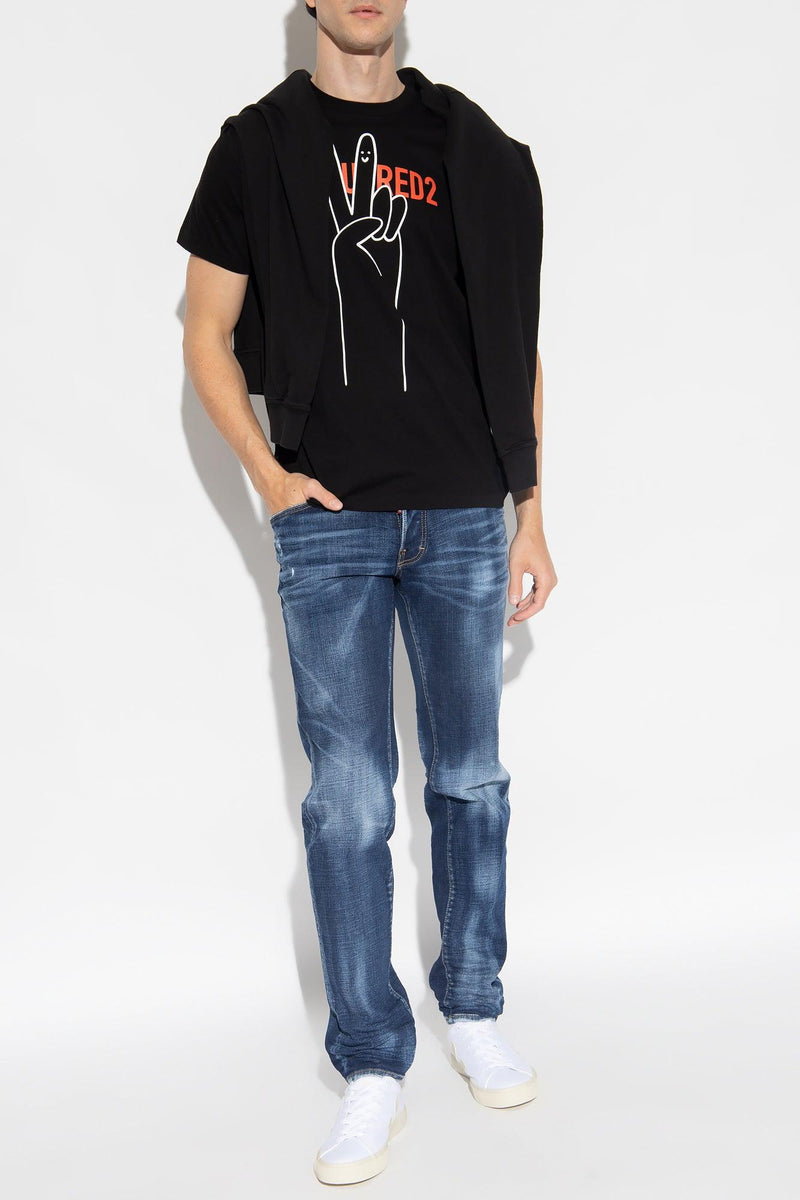 Dsquared2 Navy Blue ‘Slim’ Jeans - Men - Piano Luigi