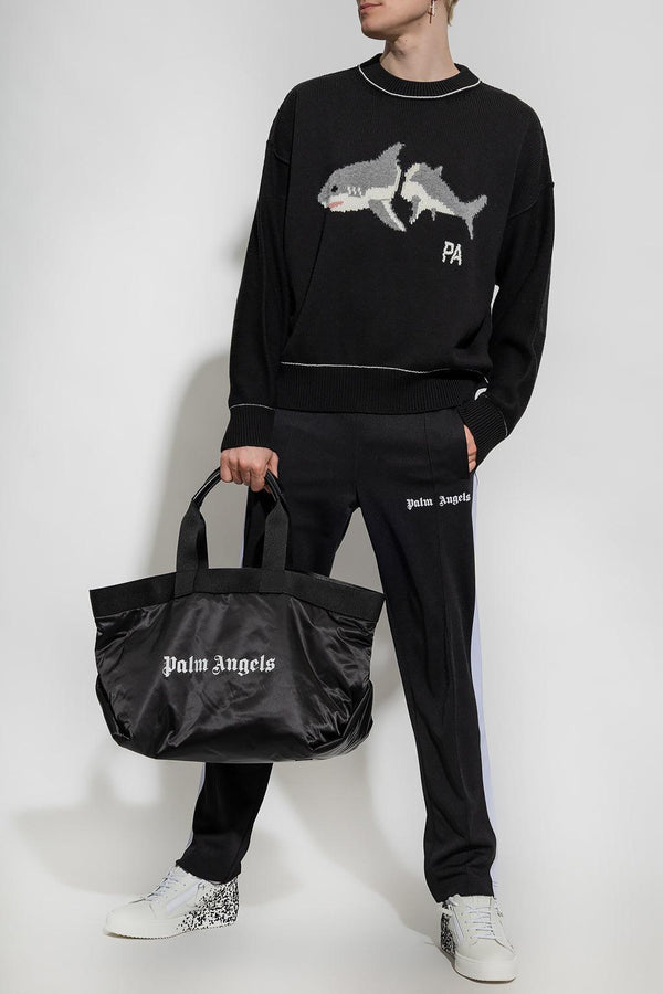 Palm Angels Black Wool Sweater - Men - Piano Luigi