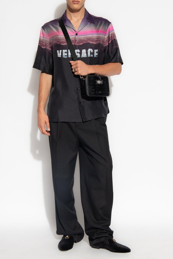 Versace Black Silk Shirt - Men - Piano Luigi