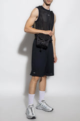 Versace Black Shorts With Greca Pattern - Men - Piano Luigi