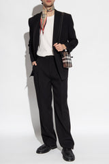 Burberry Black Double-Breasted Blazer - Men - Piano Luigi