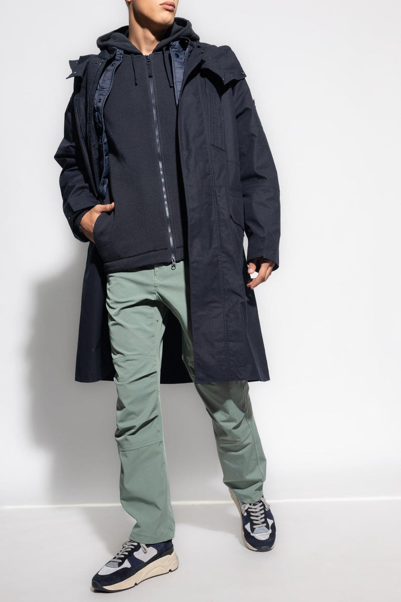 Stone Island Green Trousers With Logo - Men - Piano Luigi