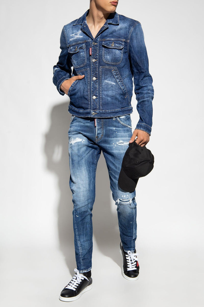 Dsquared2 Blue ‘Sexy Twist’ Jeans - Men - Piano Luigi