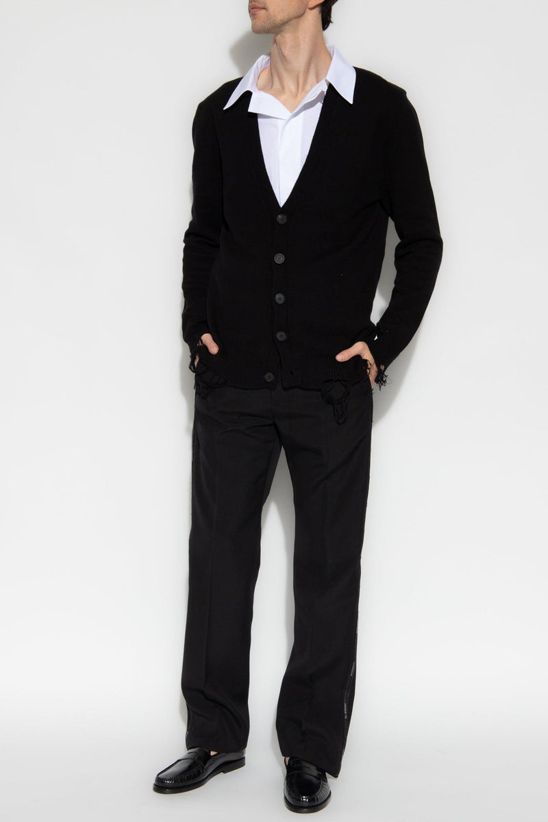 Givenchy Black Pleat-Front Trousers - Men - Piano Luigi