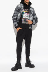 Dsquared2 Black Printed Hoodie - Men - Piano Luigi