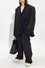 Balenciaga Black Oversize Blazer - Men - Piano Luigi