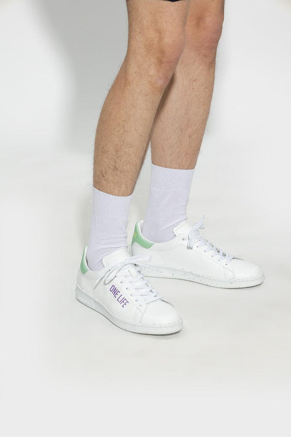 Dsquared2 White ‘One Life One Planet’ Collection Sneakers - Men - Piano Luigi