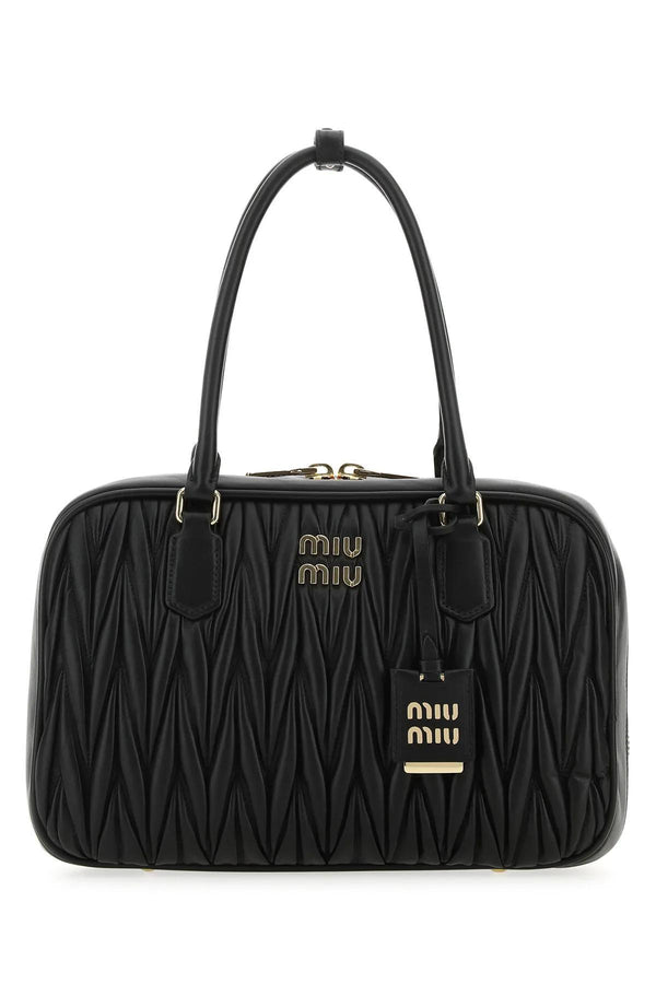 Miu Miu Black Nappa Leather Handbag - Women - Piano Luigi