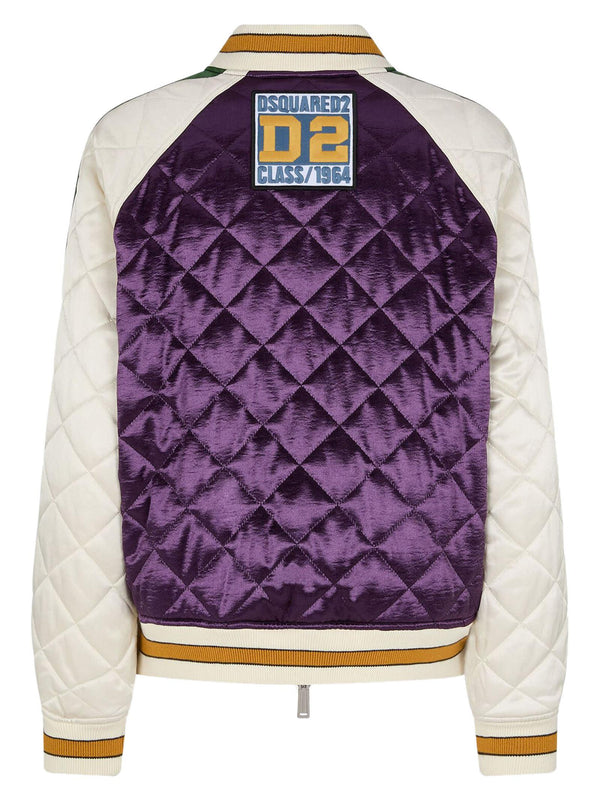 Dsquared2 Quilted Cotton And Nylon Bomber Jacket - Women - Piano Luigi