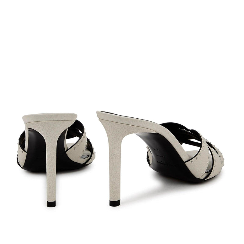 Saint Laurent Tribute Leather Mules - Women - Piano Luigi