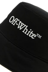 Off-White Black Polyester Bucket Hat - Women - Piano Luigi