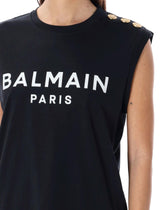 Balmain 3-button Tank Top - Women - Piano Luigi