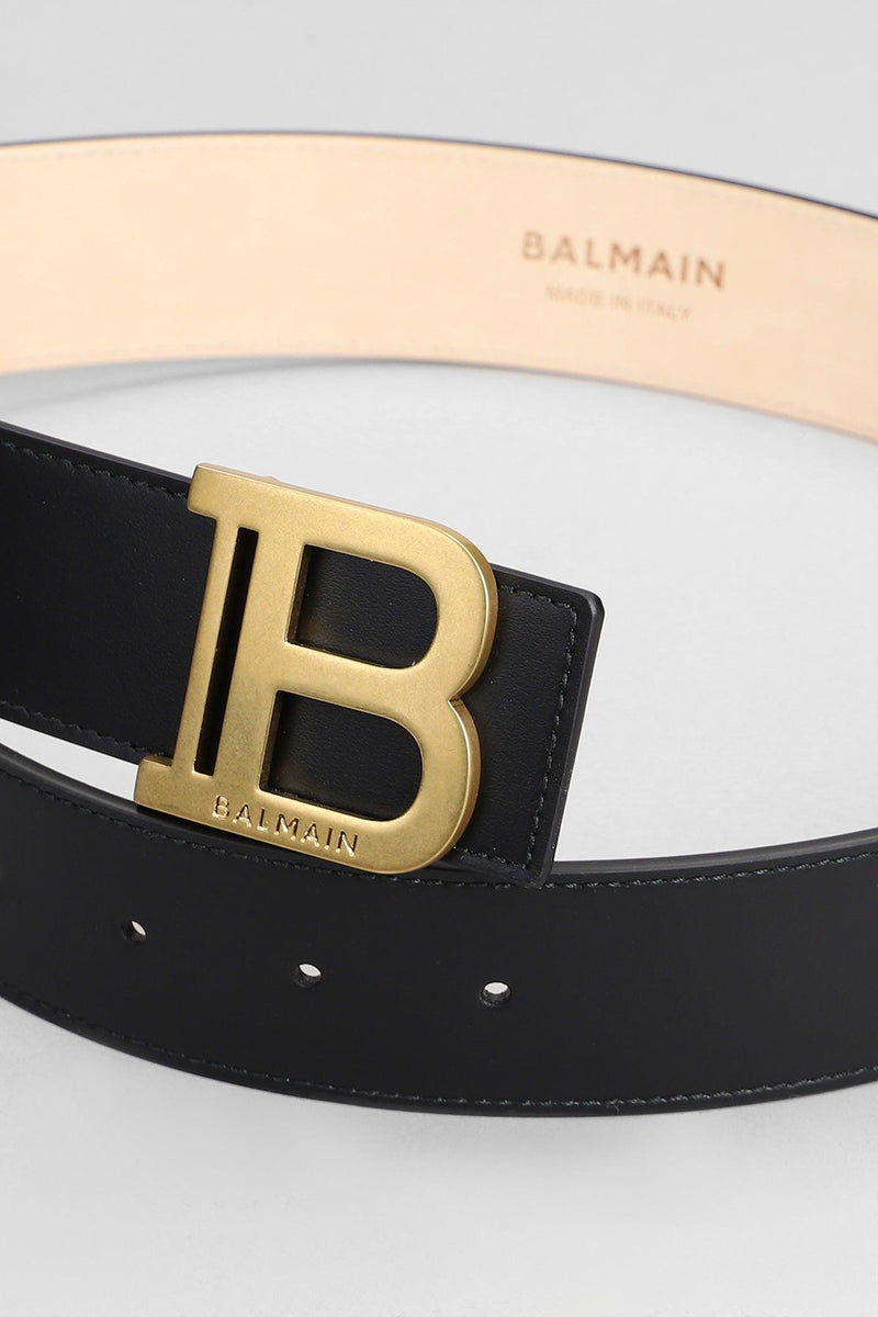 Balmain Belts In Black Leather - Women - Piano Luigi