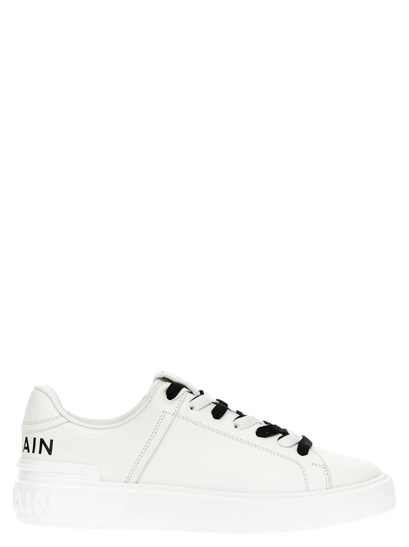 Balmain White B-court Sneakers - Women - Piano Luigi