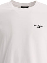 Balmain Logo Flocked Crewneck T-shirt - Men - Piano Luigi