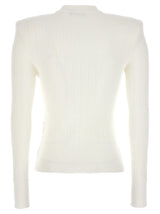 Balmain Logo Button Sweater - Women - Piano Luigi