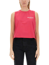 Balmain Tank Top With Logo - Women - Piano Luigi