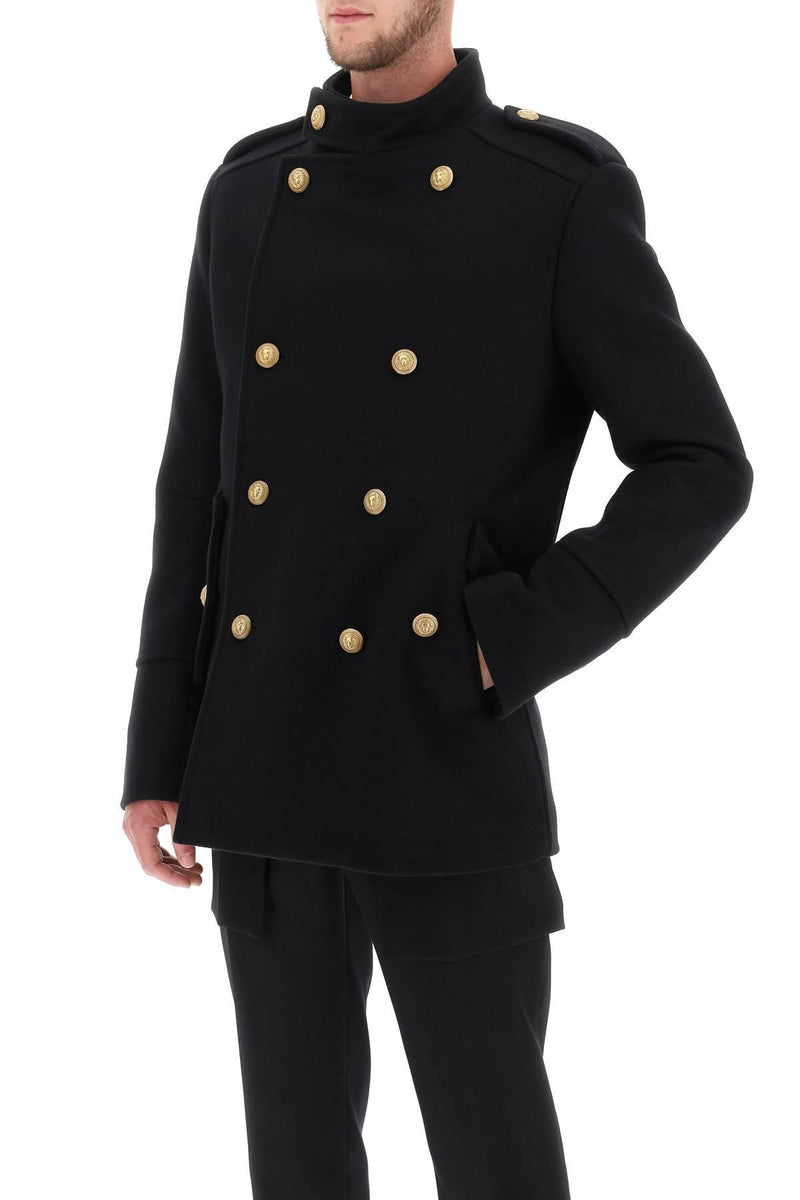 Peacoat With Embossed Buttons - Men – Piano Luigi
