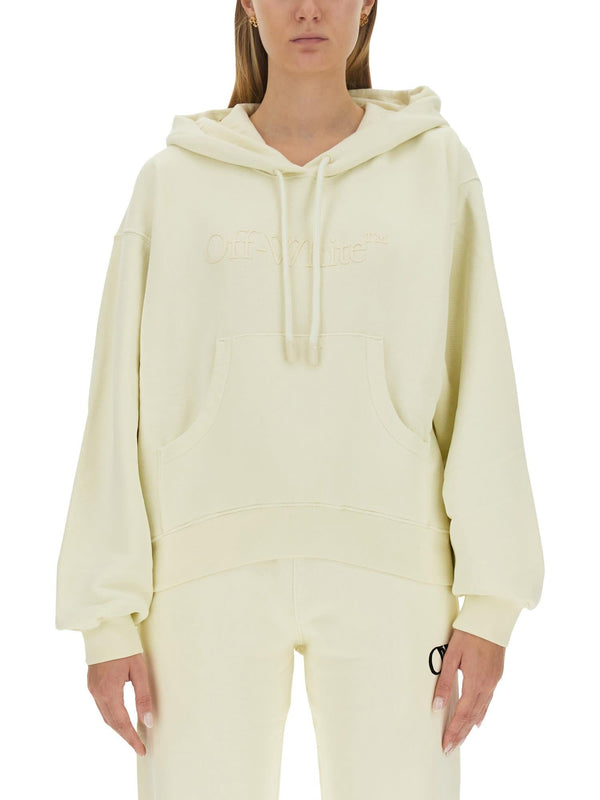 Off-White Sweatshirt With Logo - Women - Piano Luigi