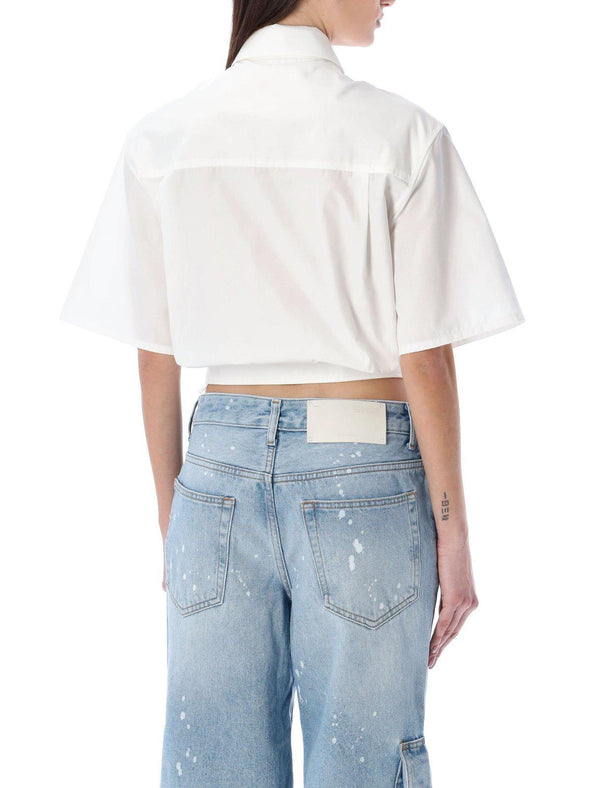 Off-White Buttoned Short-sleeved Shirt - Women - Piano Luigi