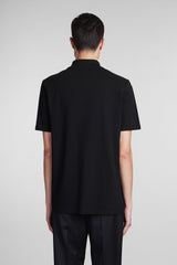 Balmain Polo In Black Cotton - Men - Piano Luigi