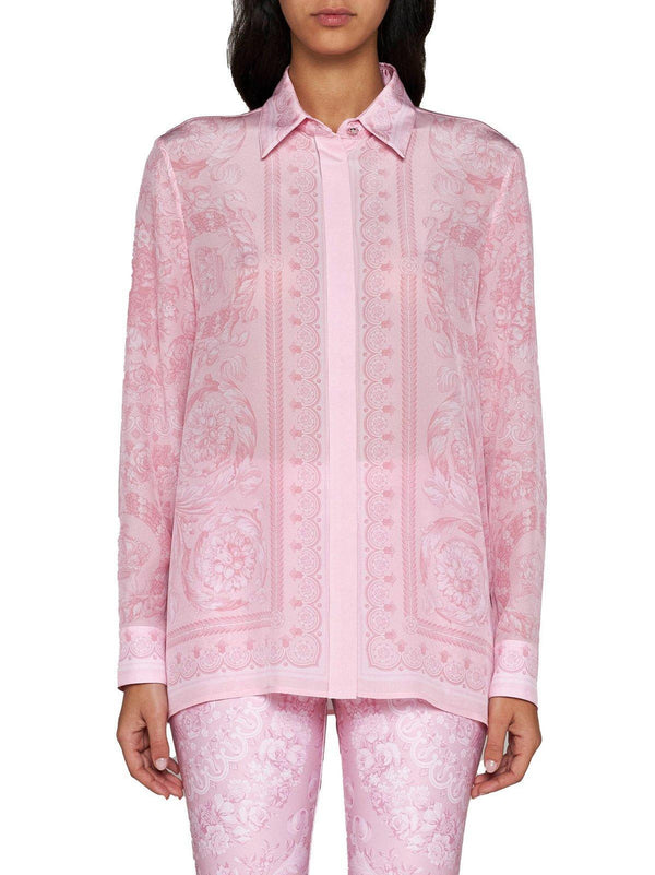 Versace Barocco Printed Buttoned Shirt - Women - Piano Luigi