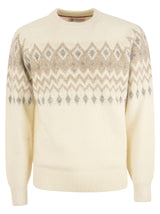 Brunello Cucinelli Icelandic Jacquard Buttoned Sweater In Alpaca, Cotton And Wool - Men - Piano Luigi