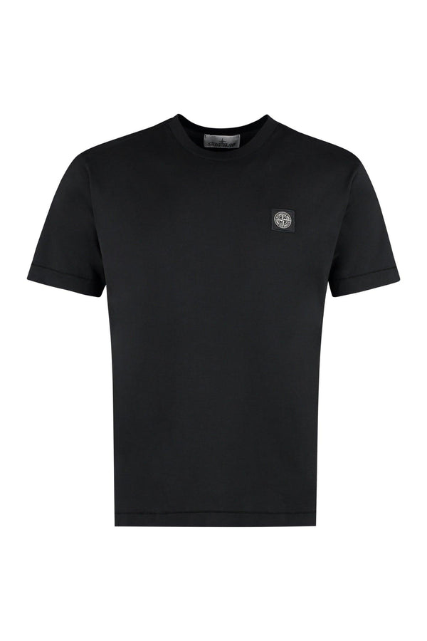 Stone Island Black 60/2 Cotton T-shirt - Men - Piano Luigi