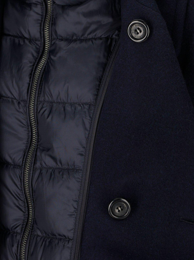 Woolrich Double Breasted Hooded Coat - Men - Piano Luigi