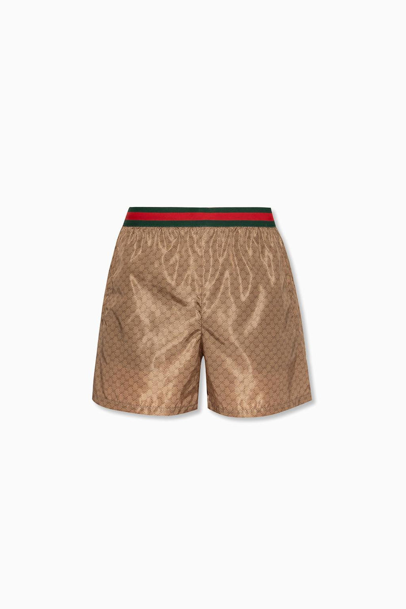 Gucci Swim Shorts With Monogram - Men - Piano Luigi