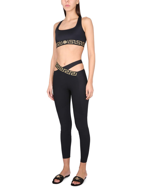 Versace Sport Leggings With Greek Edge - Women - Piano Luigi