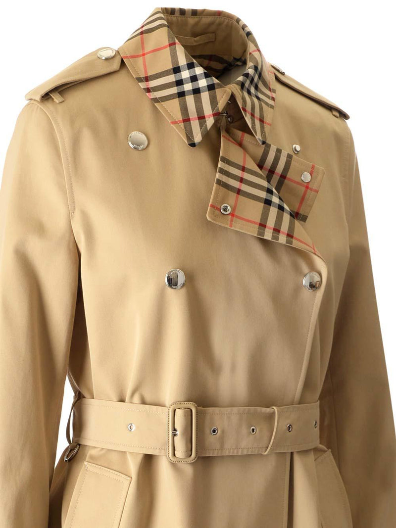 Burberry Gabardine Trench Coat - Women - Piano Luigi